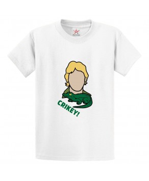 Crikey Crocodile Classic Unisex Kids and Adults T-Shirt for Tv Show Fans